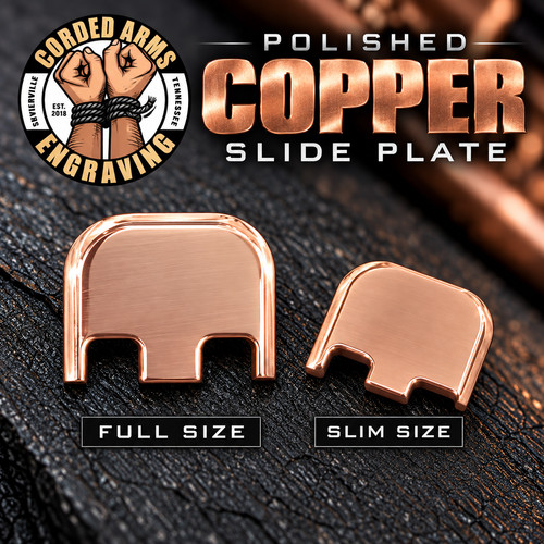 Polished copper rear slide - copper,
