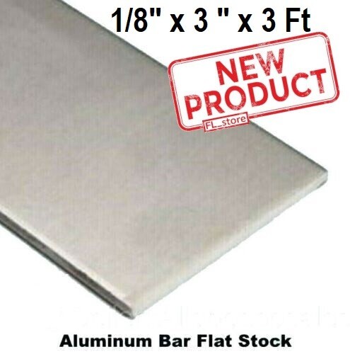 Aluminum bar flat stock - aluminum, 1/8