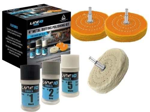 Metal polishing kit for drill - metal,