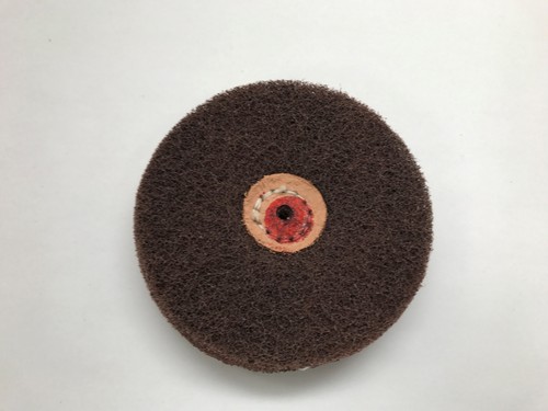 Satin finish buff wheel 3 - satin, 4"