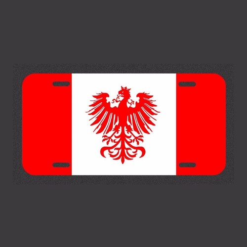 Polish flag license plate - polish,